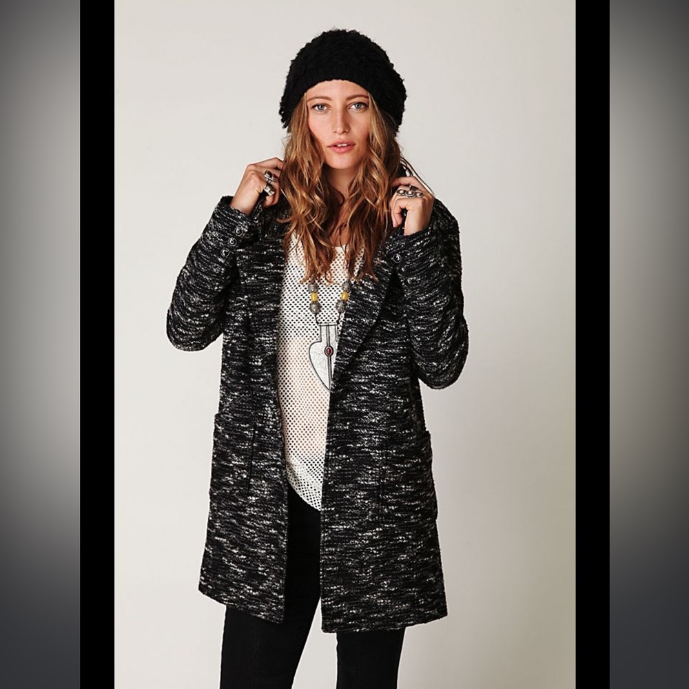 Free People Boucle Textured Jacket
